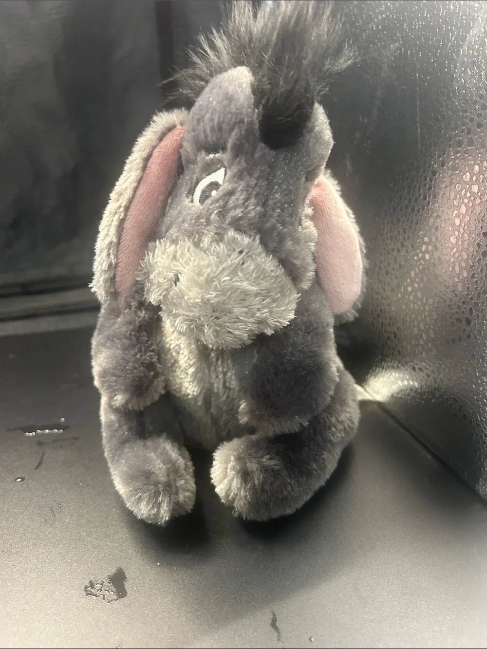 Disney Gray Plush Donkey Small Pet Toy with Pink Ears